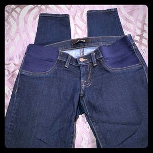 DL1961 dark blue skinny maternity skinny jeans